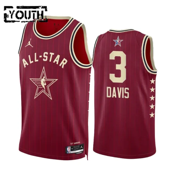 Dječji Dres Anthony Davis All Star 2024 Swingman Crvena