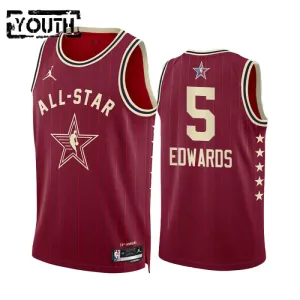 Dječji Dres Anthony Edwards All Star 2024 Swingman Crvena