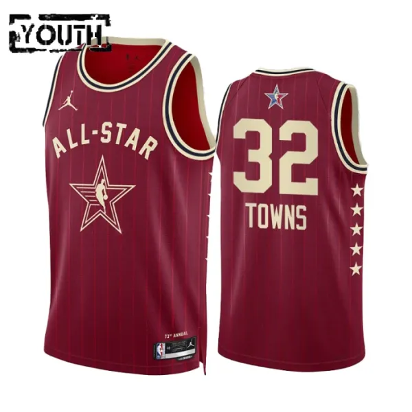 Dječji Dres Karl Anthony Towns All Star 2024 Swingman Crvena