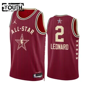 Dječji Dres Kawhi Leonard All Star 2024 Swingman Crvena