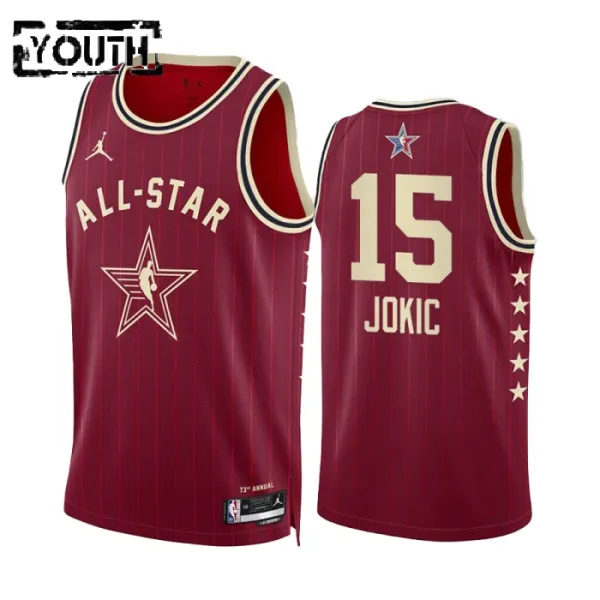Dječji Dres Nikola Jokic All Star 2024 Swingman Crvena