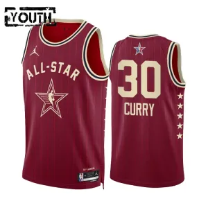 Dječji Dres Stephen Curry All Star 2024 Swingman Crvena