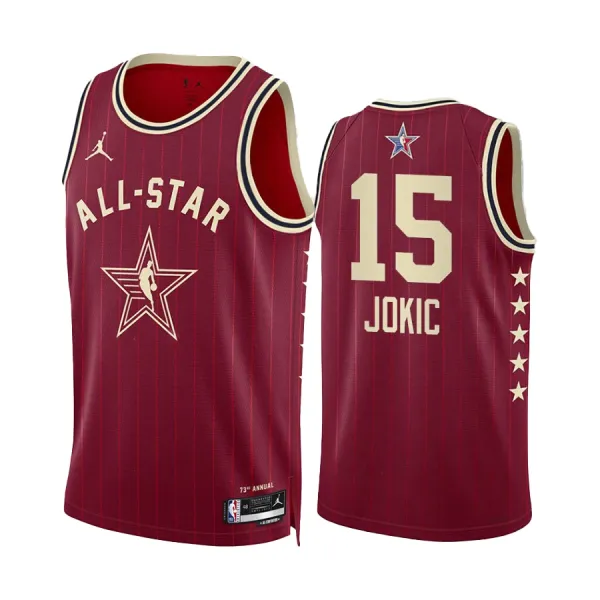 Muški Dres Nikola Jokic All Star 2024 Swingman Crvena