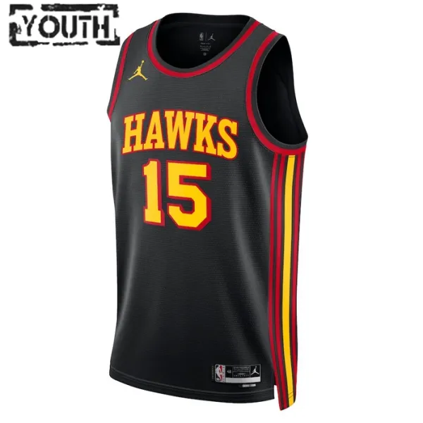Dječji Dres Atlanta Hawks Jordan Clint Capela 15 Statement Edition Swingman Crna