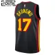 Dječji Dres Atlanta Hawks Jordan Onyeka Okongwu 17 Statement Edition Swingman Crna
