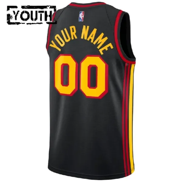 Dječji Dres Atlanta Hawks Jordan Personalizacija Statement Edition Swingman Crna