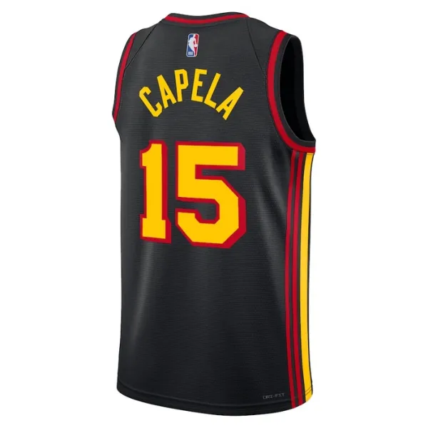 Muški Dres Atlanta Hawks Jordan Clint Capela 15 Statement Edition Swingman Crna