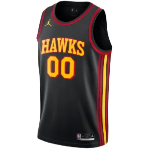 Muški Dres Atlanta Hawks Jordan Personalizacija Statement Edition Swingman Crna