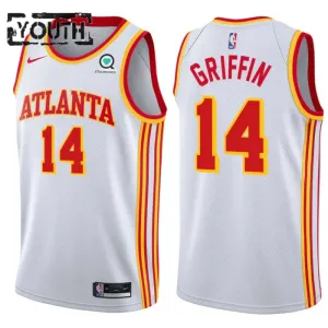 Nike Dječji Dres Atlanta Hawks AJ Griffin 14 Association Edition Swingman Bijela