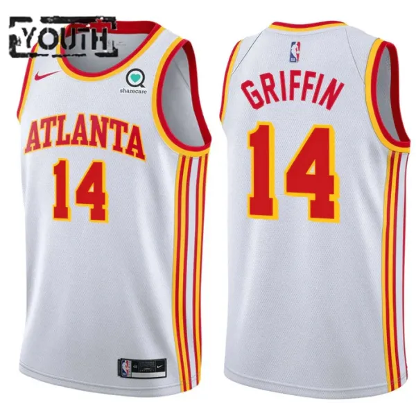 Nike Dječji Dres Atlanta Hawks AJ Griffin 14 Association Edition Swingman Bijela Nike Dječji Dres Atlanta Hawks AJ Griffin 14 Association Edition Swingman Bijela