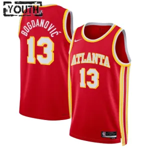 Nike Dječji Dres Atlanta Hawks Bogdan Bogdanovic 13 Icon Edition Swingman Crvena