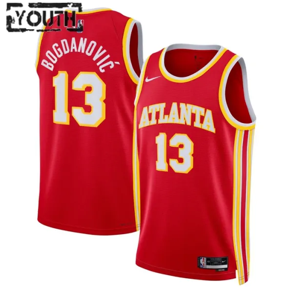 Nike Dječji Dres Atlanta Hawks Bogdan Bogdanovic 13 Icon Edition Swingman Crvena Nike Dječji Dres Atlanta Hawks Bogdan Bogdanovic 13 Icon Edition Swingman Crvena