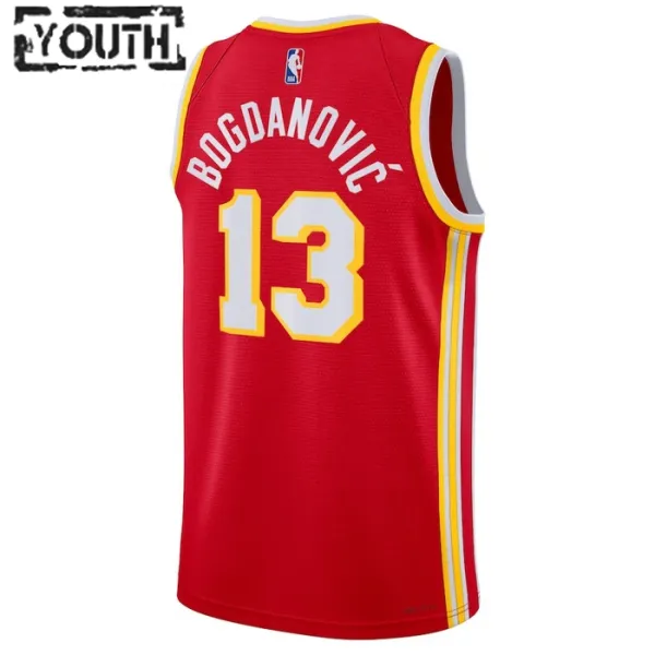 Nike Dječji Dres Atlanta Hawks Bogdan Bogdanovic 13 Icon Edition Swingman Crvena