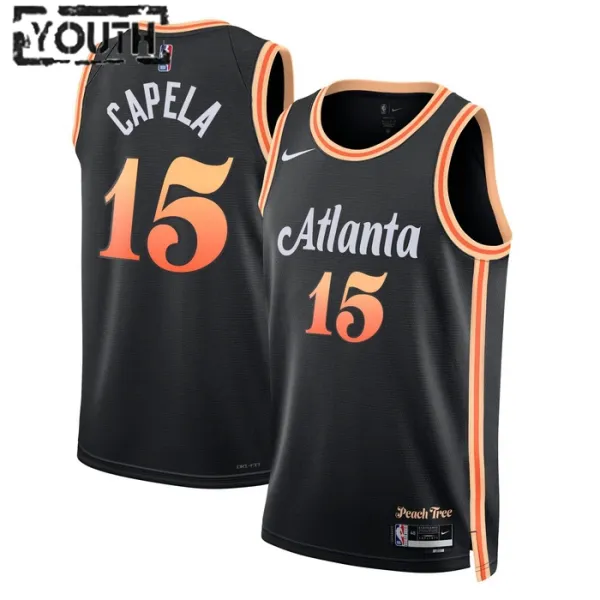 Nike Dječji Dres Atlanta Hawks Clint Capela 15 City Edition 2022/23 Swingman Crna Nike Dječji Dres Atlanta Hawks Clint Capela 15 City Edition 2022/23 Swingman Crna