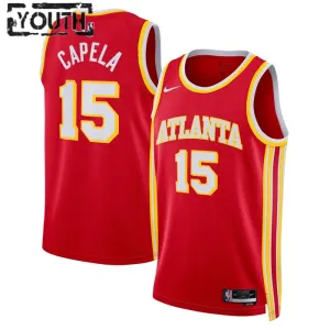 Nike Dječji Dres Atlanta Hawks Clint Capela 15 Icon Edition Swingman Crvena