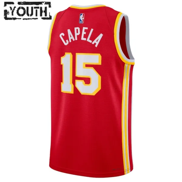 Nike Dječji Dres Atlanta Hawks Clint Capela 15 Icon Edition Swingman Crvena