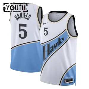 Nike Dječji Dres Atlanta Hawks dyson Daniels City Edition 2024/25 Swingman Bijela