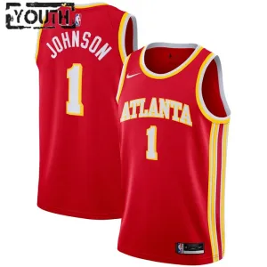 Nike Dječji Dres Atlanta Hawks Jalen Johnson 1 Icon Edition Swingman Crvena
