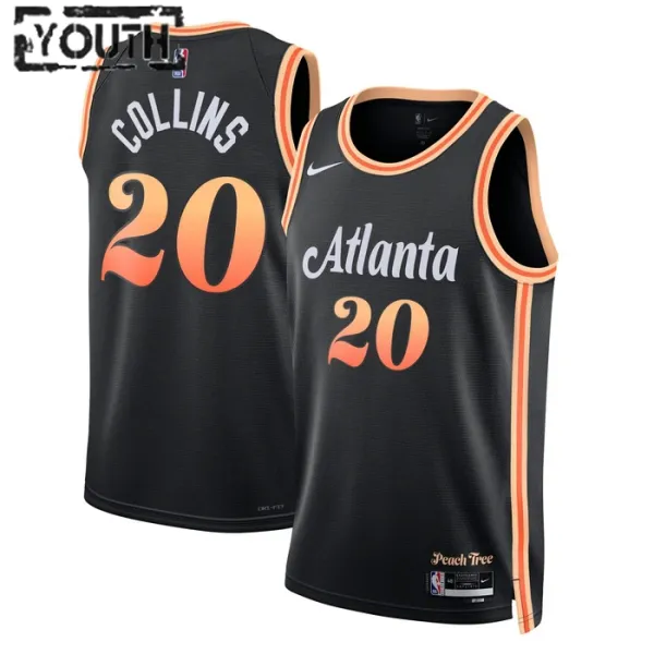 Nike Dječji Dres Atlanta Hawks John Collins 20 City Edition 2022/23 Swingman Crna Nike Dječji Dres Atlanta Hawks John Collins 20 City Edition 2022/23 Swingman Crna