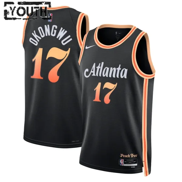 Nike Dječji Dres Atlanta Hawks Onyeka Okongwu 20 City Edition 2022/23 Swingman Crna