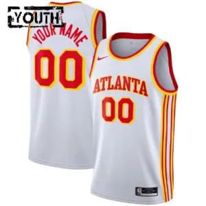 Nike Dječji Dres Atlanta Hawks Personalizacija Association Edition Swingman Bijela
