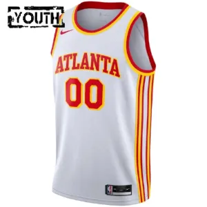 Nike Dječji Dres Atlanta Hawks Personalizacija Association Edition Swingman Bijela