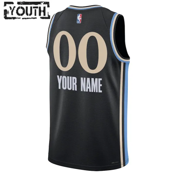 Nike Dječji Dres Atlanta Hawks Personalizacija City Edition 2023/24 Swingman Crna