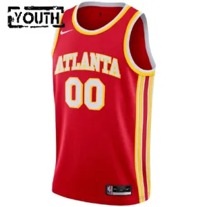 Nike Dječji Dres Atlanta Hawks Personalizacija Icon Edition Swingman Crvena