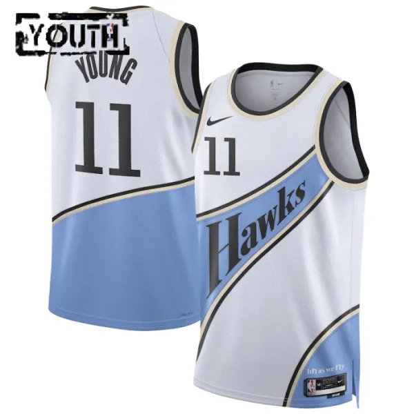 Nike Dječji Dres Atlanta Hawks Trae Young City Edition 2024/25 Swingman Bijela Nike Dječji Dres Atlanta Hawks Trae Young City Edition 2024/25 Swingman Bijela