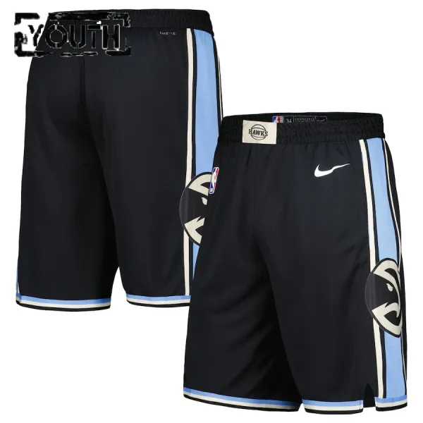 Nike Dječji Kratke Hlače Atlanta Hawks City Edition 2023/24 Swingman Crna Nike Dječji Kratke Hlače Atlanta Hawks City Edition 2023/24 Swingman Crna
