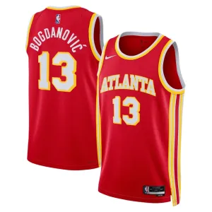 Nike Muški Dres Atlanta Hawks Bogdan Bogdanovic 13 Icon Edition Swingman Crvena