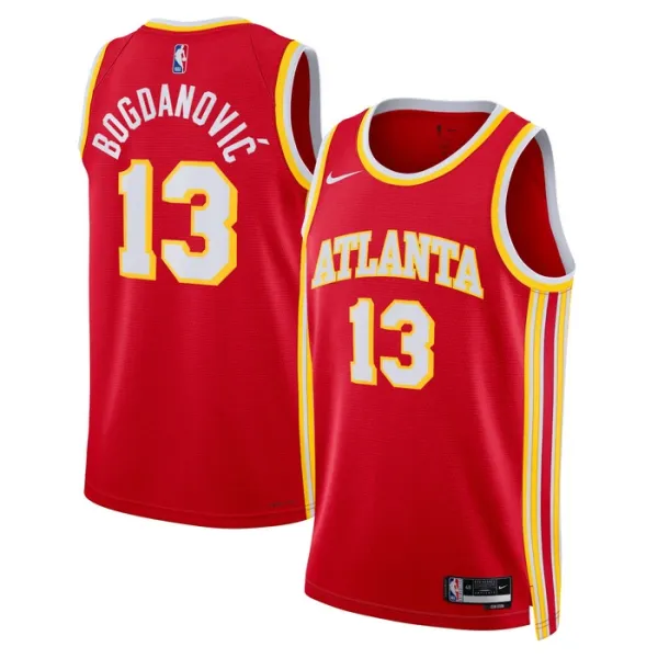 Nike Muški Dres Atlanta Hawks Bogdan Bogdanovic 13 Icon Edition Swingman Crvena Nike Muški Dres Atlanta Hawks Bogdan Bogdanovic 13 Icon Edition Swingman Crvena