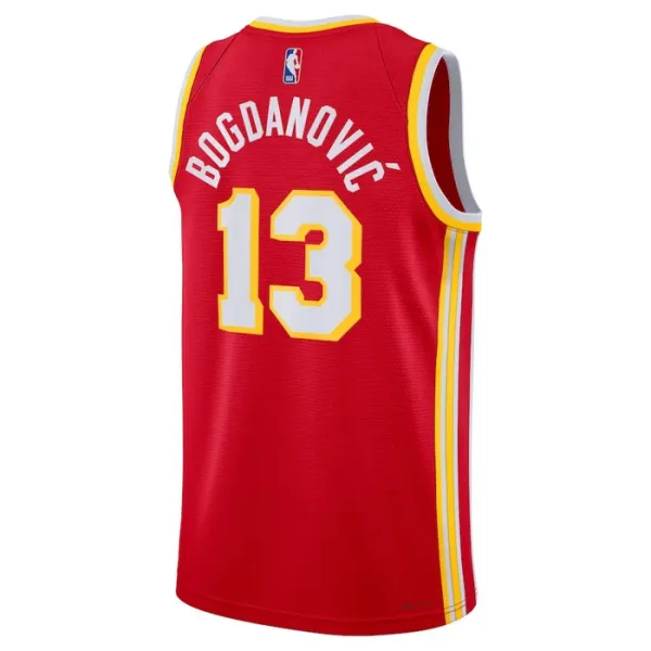 Nike Muški Dres Atlanta Hawks Bogdan Bogdanovic 13 Icon Edition Swingman Crvena