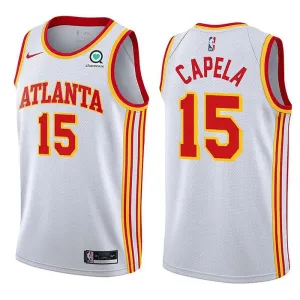 Nike Muški Dres Atlanta Hawks Clint Capela 15 Association Edition Swingman Bijela