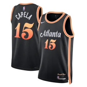 Nike Muški Dres Atlanta Hawks Clint Capela 15 City Edition 2022/23 Swingman Crna