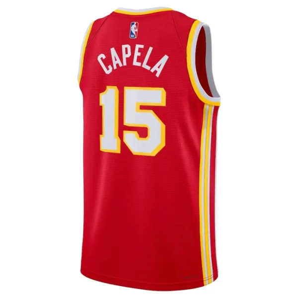 Nike Muški Dres Atlanta Hawks Clint Capela 15 Icon Edition Swingman Crvena