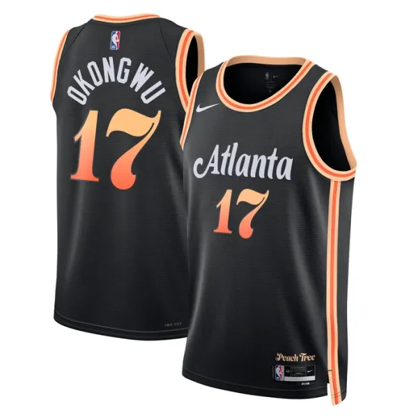 Nike Muški Dres Atlanta Hawks Onyeka Okongwu 20 City Edition 2022/23 Swingman Crna Nike Muški Dres Atlanta Hawks Onyeka Okongwu 20 City Edition 2022/23 Swingman Crna