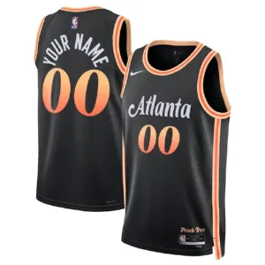 Nike Muški Dres Atlanta Hawks Personalizacija City Edition 2022/23 Swingman Crna