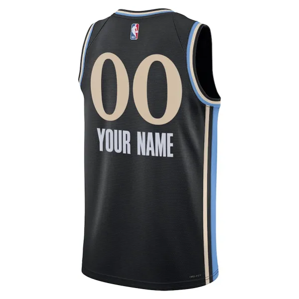 Nike Muški Dres Atlanta Hawks Personalizacija City Edition 2023/24 Swingman Crna
