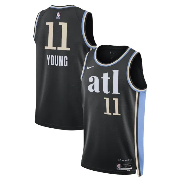 Nike Muški Dres Atlanta Hawks Trae Young City Edition 2023/24 Swingman Crna Nike Muški Dres Atlanta Hawks Trae Young City Edition 2023/24 Swingman Crna