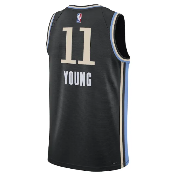 Nike Muški Dres Atlanta Hawks Trae Young City Edition 2023/24 Swingman Crna