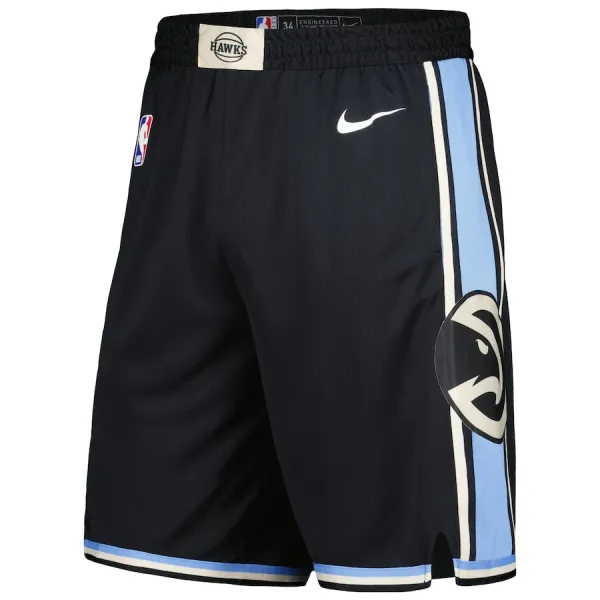 Nike Muški Kratke Hlače Atlanta Hawks City Edition 2023/24 Swingman Crna