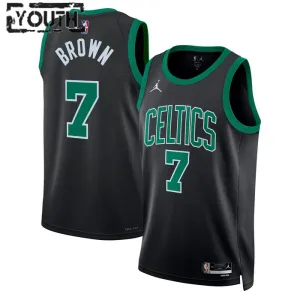 Dječji Dres Boston Celtics Jordan Jaylen Brown 7 Statement Edition Swingman Zelena