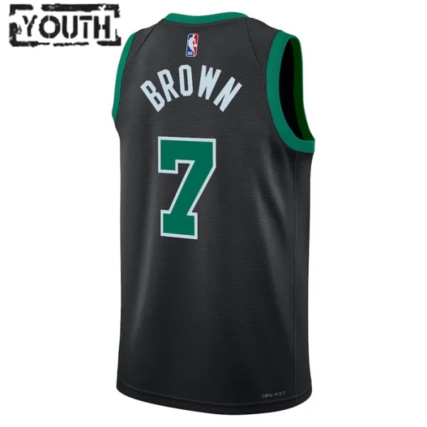 Dječji Dres Boston Celtics Jordan Jaylen Brown 7 Statement Edition Swingman Zelena