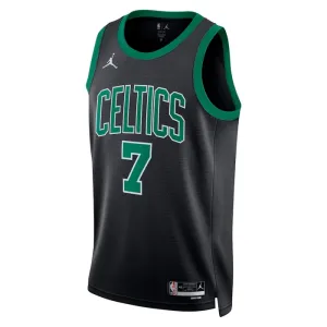 Muški Dres Boston Celtics Jordan Jaylen Brown 7 Statement Edition Swingman Zelena