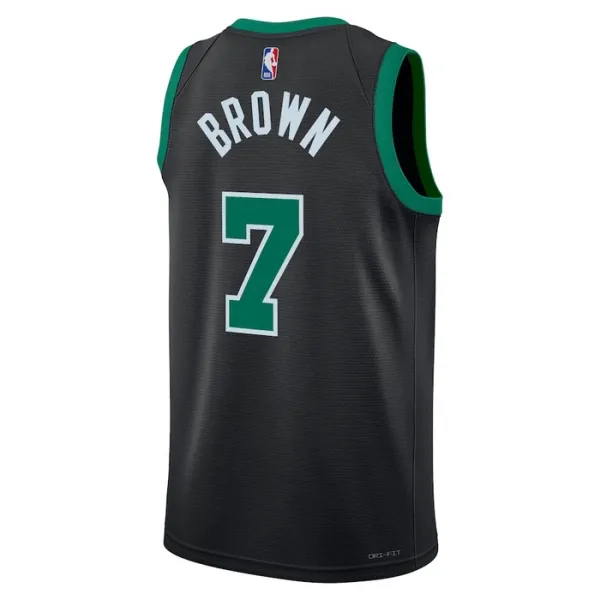 Muški Dres Boston Celtics Jordan Jaylen Brown 7 Statement Edition Swingman Zelena