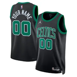 Muški Dres Boston Celtics Jordan Personalizacija Statement Edition Swingman Crna