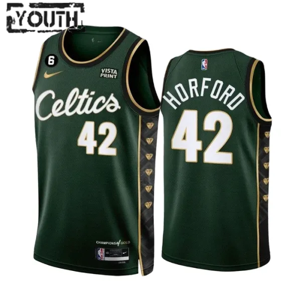 Nike Dječji Dres Boston Celtics AL Horford 42 City Edition 2022/23 Swingman Zelena Nike Dječji Dres Boston Celtics AL Horford 42 City Edition 2022/23 Swingman Zelena