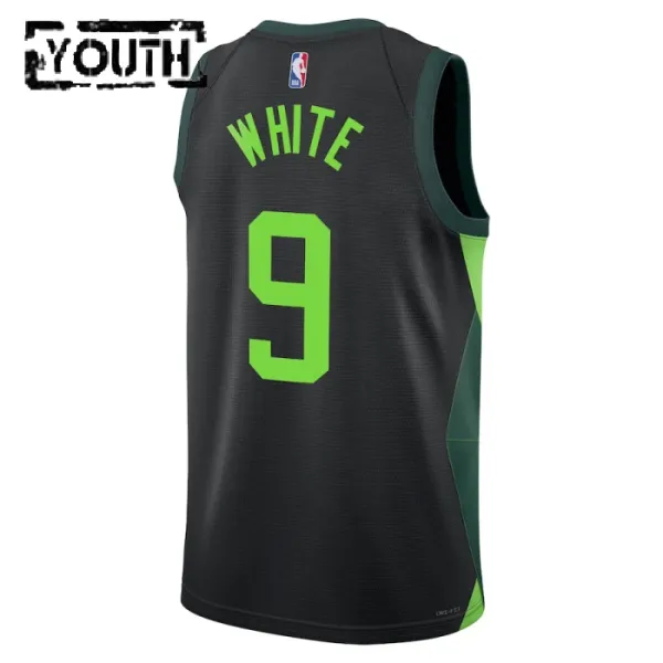 Nike Dječji Dres Boston Celtics Derrick White City Edition 2024/25 Swingman Crna