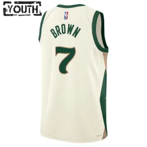 Nike Dječji Dres Boston Celtics Jaylen Brown 7 City Edition 2023/24 Swingman Bijela